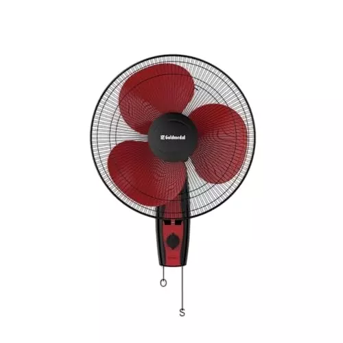 Goldmedal Dyno Wall Fan Red Black 400 mm, WFS250716DMRBA