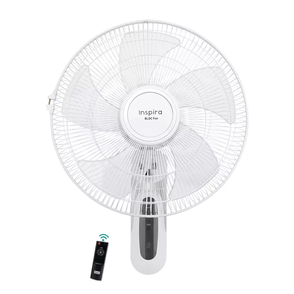 Kuhl BLDC Wall Fan Inspira W1 Remote Operated Touch Screen Digital Display 16 inch (400 mm) Sweep Size