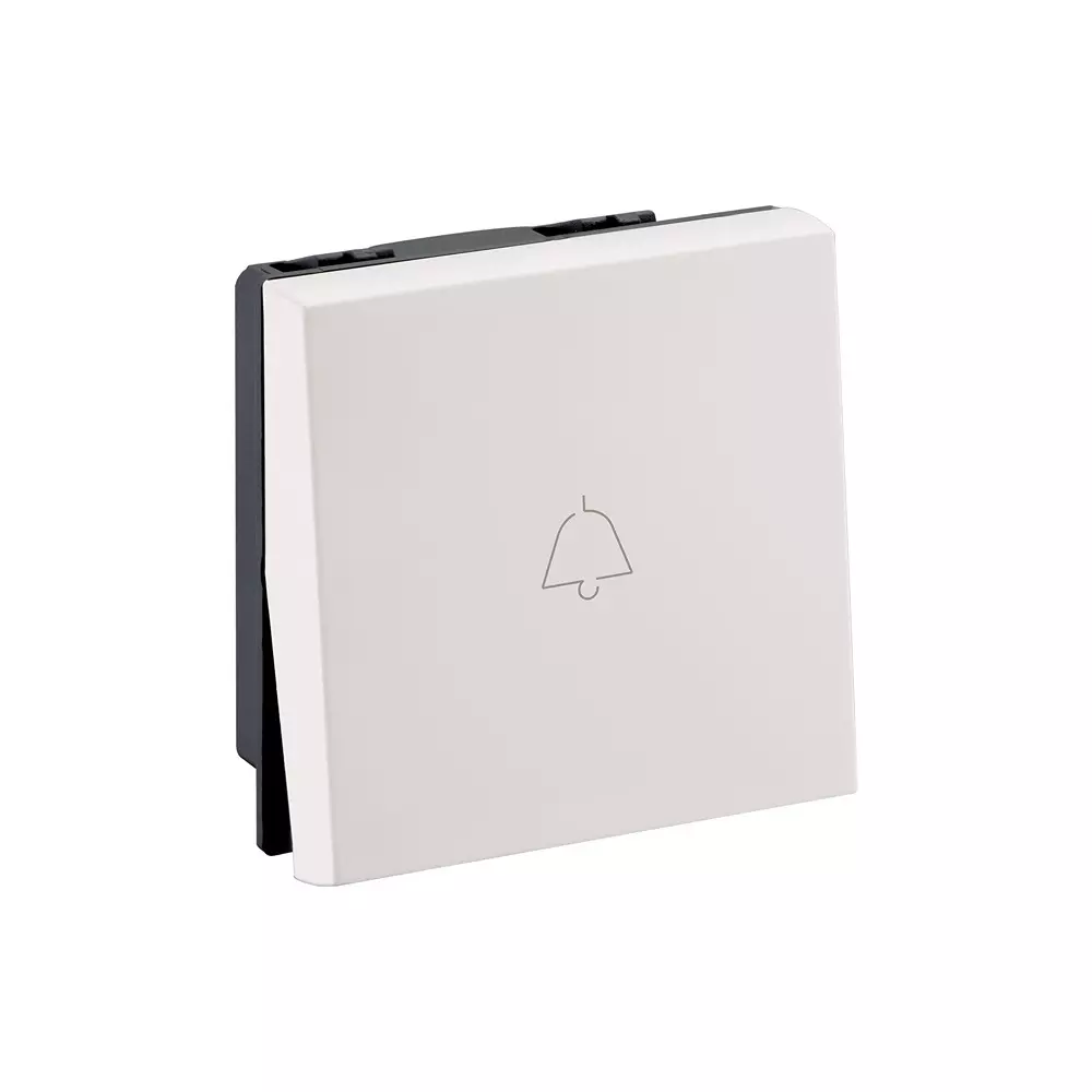 Legrand Bell Push Myrius Classic White 6 Amp 2 Module 1 Way, 6792 22