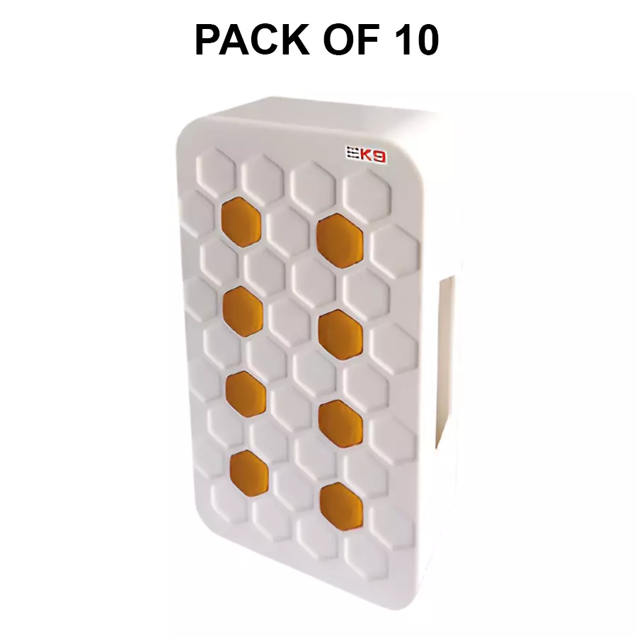 K9 Euro Hexa Ding Dong Bell White, 9593 (Pack of 10)