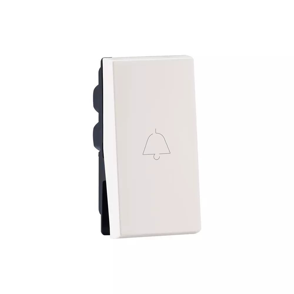 Legrand Bell Push Myrius Classic White 6 Amp 1 Module 1 Way, 6792 20