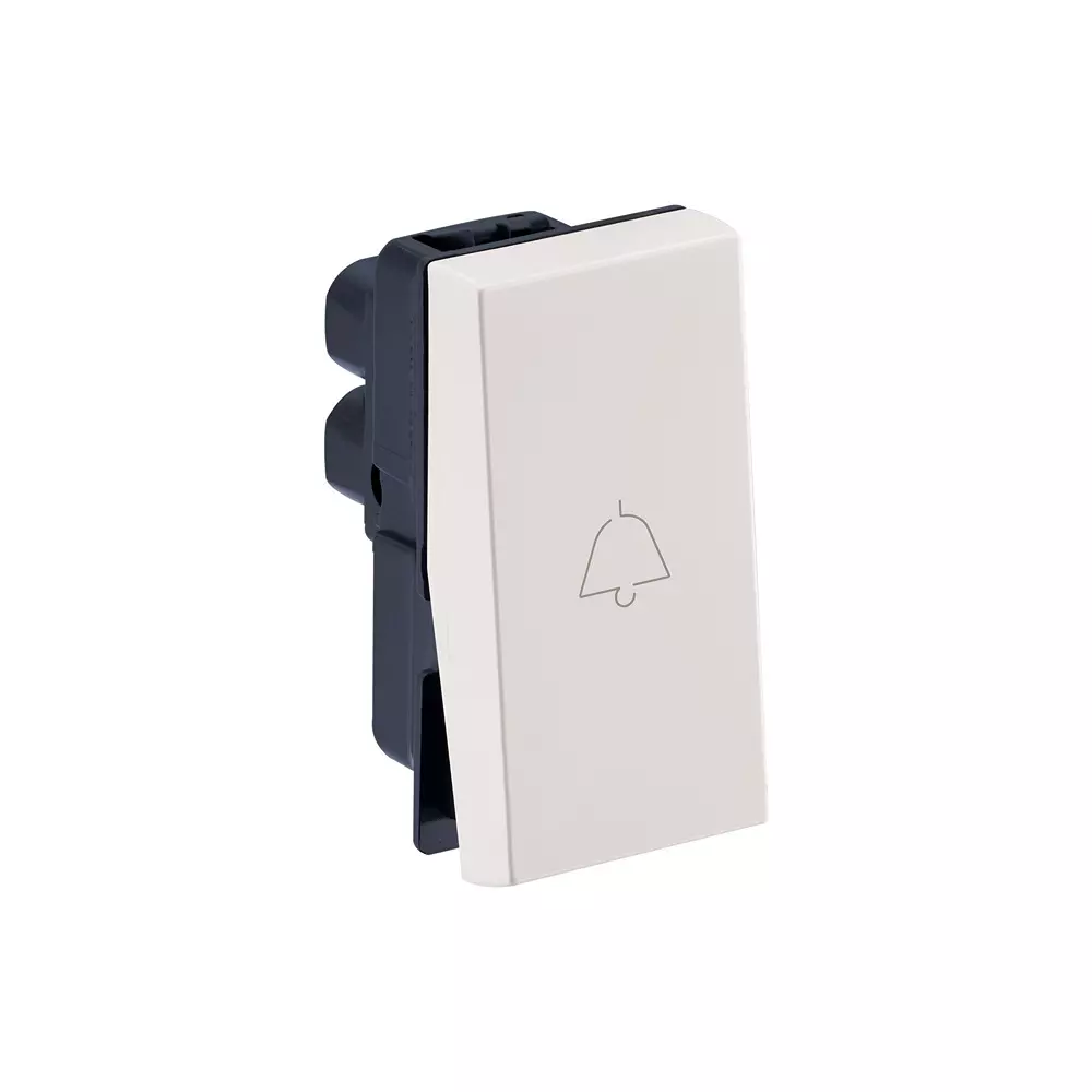 Legrand Bell Push Myrius Classic White 6 Amp 1 Module 1 Way, 6792 20