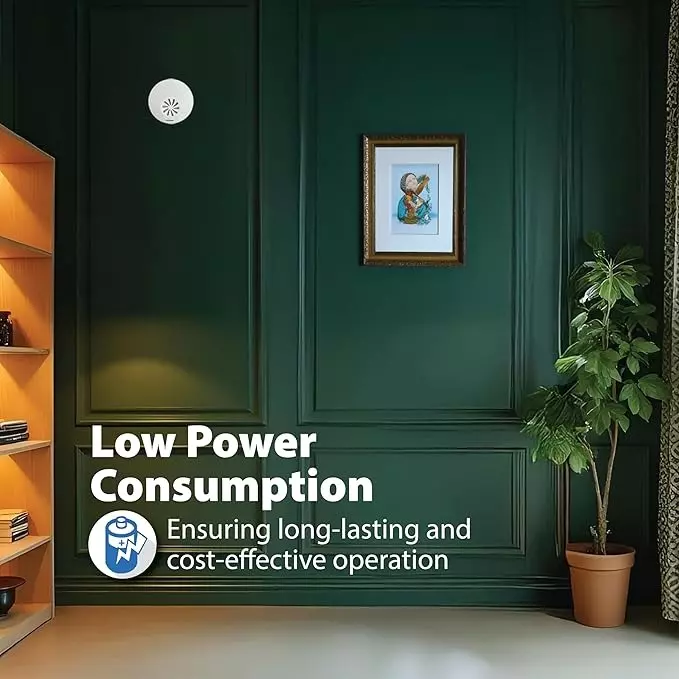 Havells Grey Star Ding Dong Electronic Doorbell Round Shape in White and Grey Plastic Body, AHNLXRG001