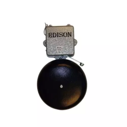 Edison Electrical Gong Bell 30.48 cm (12 inch) Single Phase Ding Dong Tune 50-100 m Sound Range, BE20372
