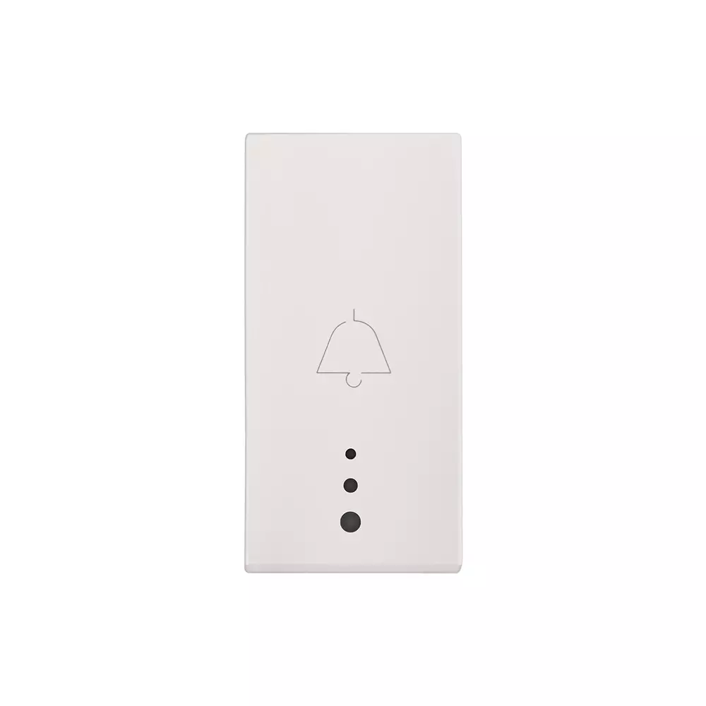 Legrand Bell Push with Indicator Myrius Classic White 6 Amp 1 Module 1 Way, 6792 21