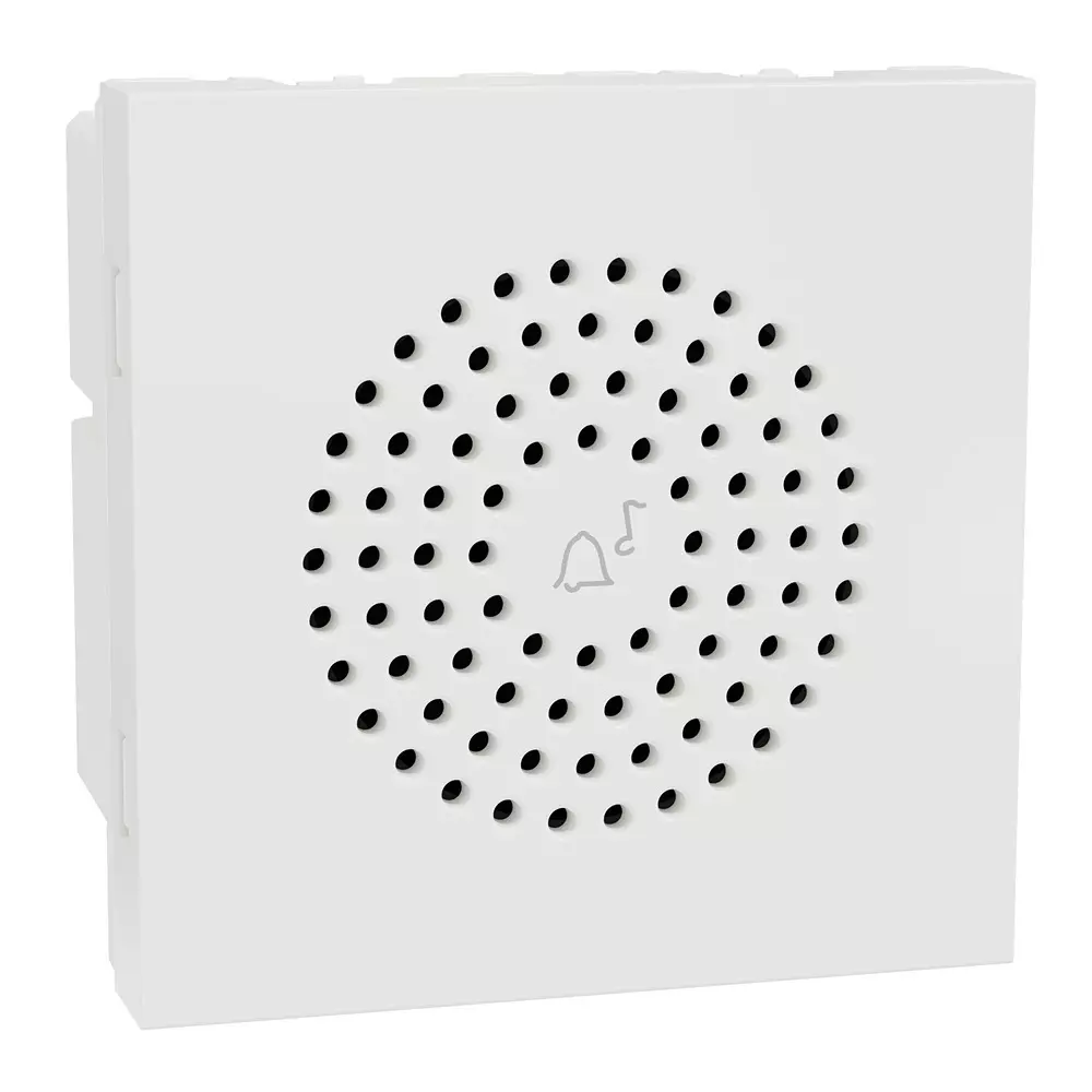 Schneider Door Chime Miluz ZeTa White 163 mA 2 Modules, MZDRCHM2M_WH