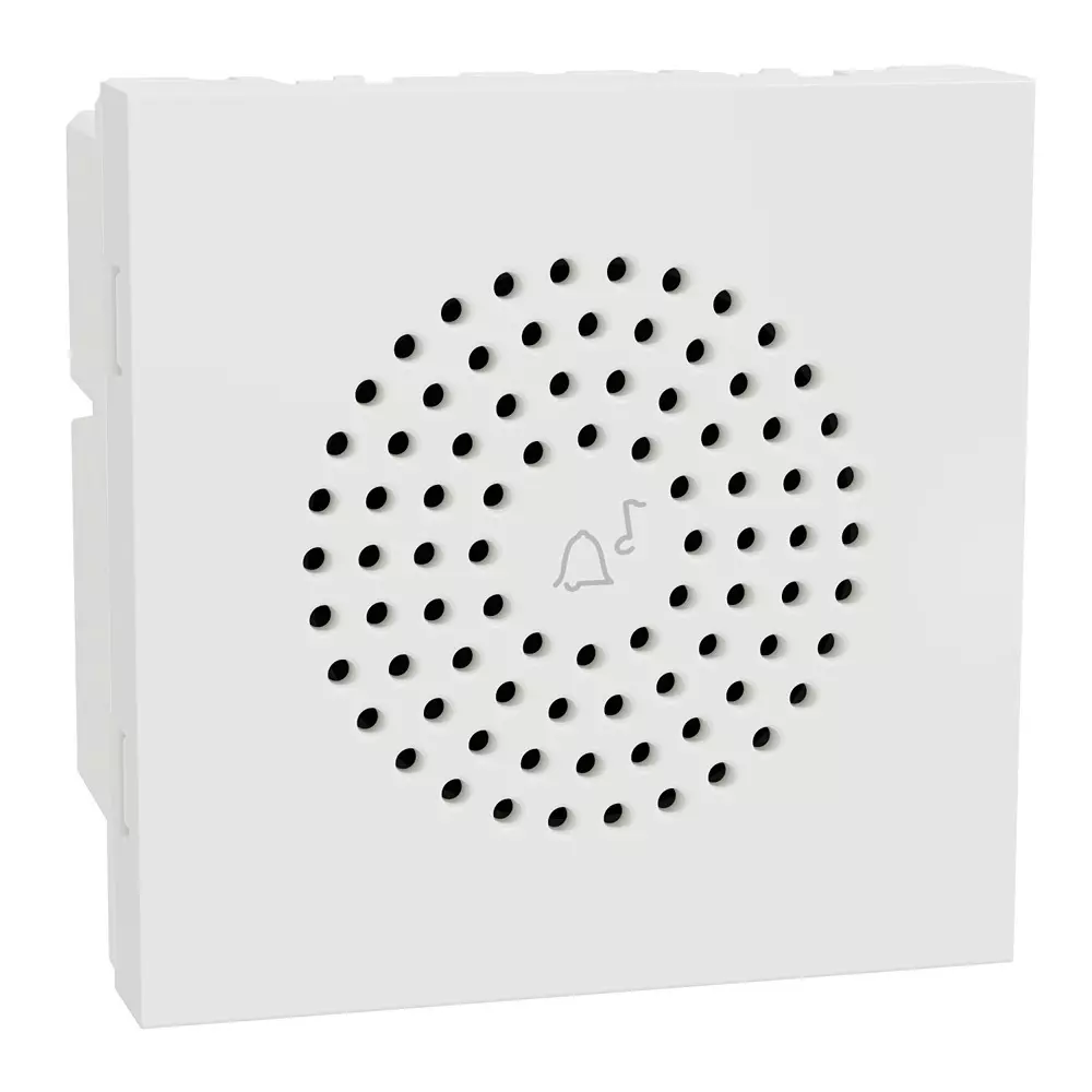 Schneider Electric Miluz Lara Series Door Chime 2 Module 220-240 V AC Operational Voltage and White Color, MLDRCHM2M_WH