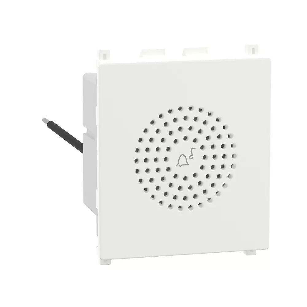 Schneider Electric ZENcelo Series Door Chime White Color 2 Module and 230 V AC Operational Voltage, INCHIME8488