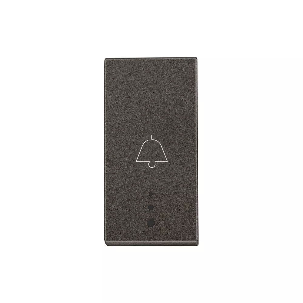 Legrand Bell Push with Indicator Myrius Charcoal Grey 6 Amp 1 Module 1 Way, 6794 21