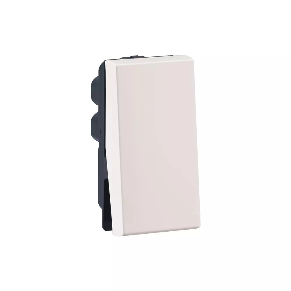 Legrand Push Button Myrius Classic White 6 Amp 1 Module 1 Pole, 6792 18