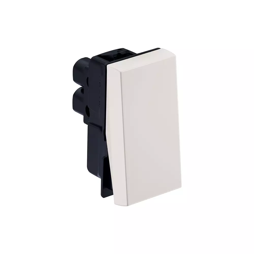 Legrand Push Button Myrius Classic White 6 Amp 1 Module 1 Pole, 6792 18