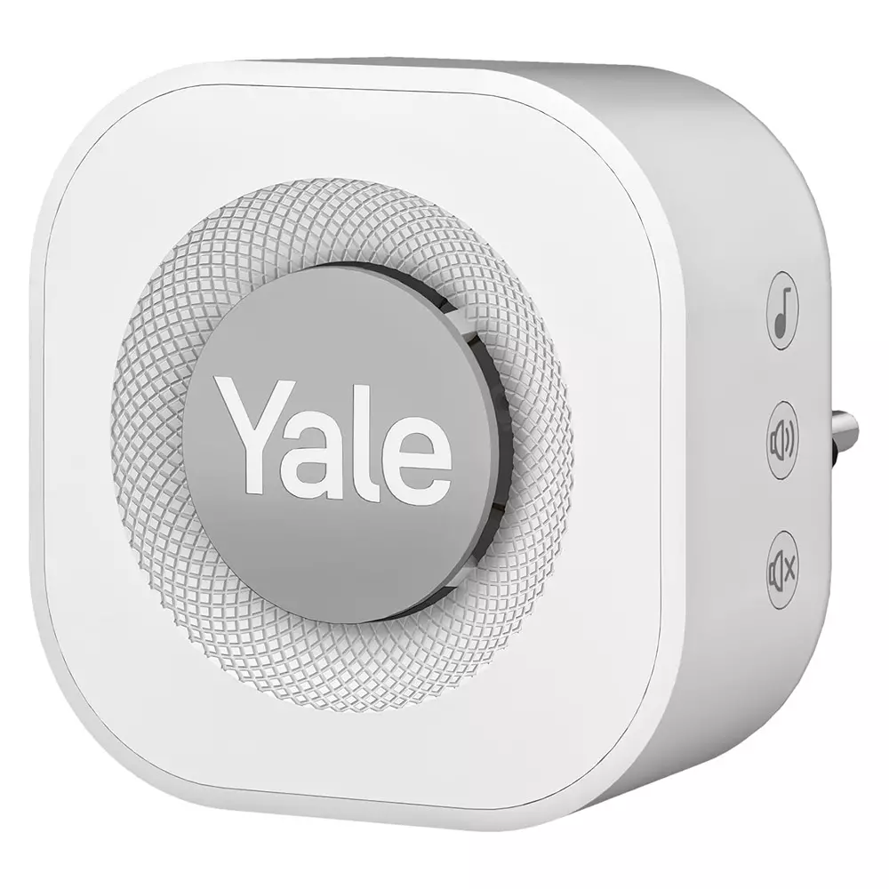 YALE Smart Doorbell & Chime 2 W Speaker Power 7 Different Sound White