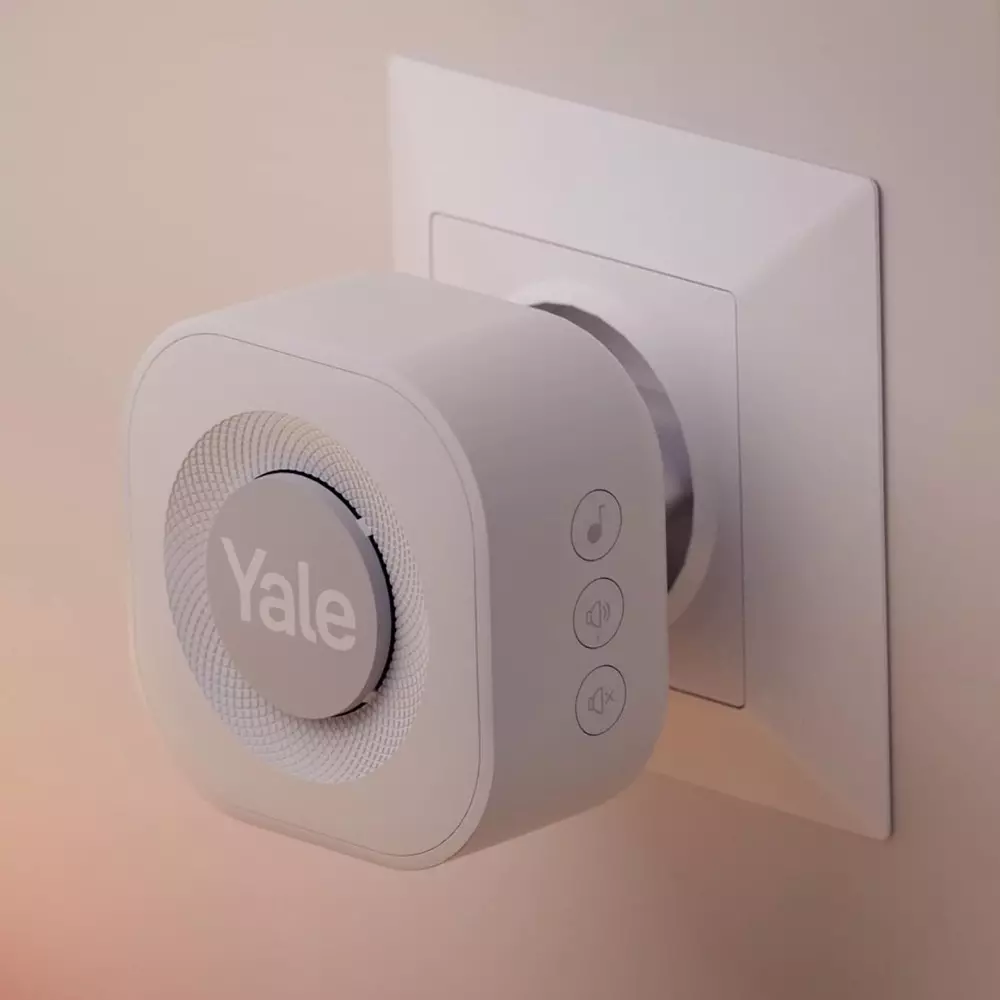 YALE Smart Doorbell & Chime 2 W Speaker Power 7 Different Sound White