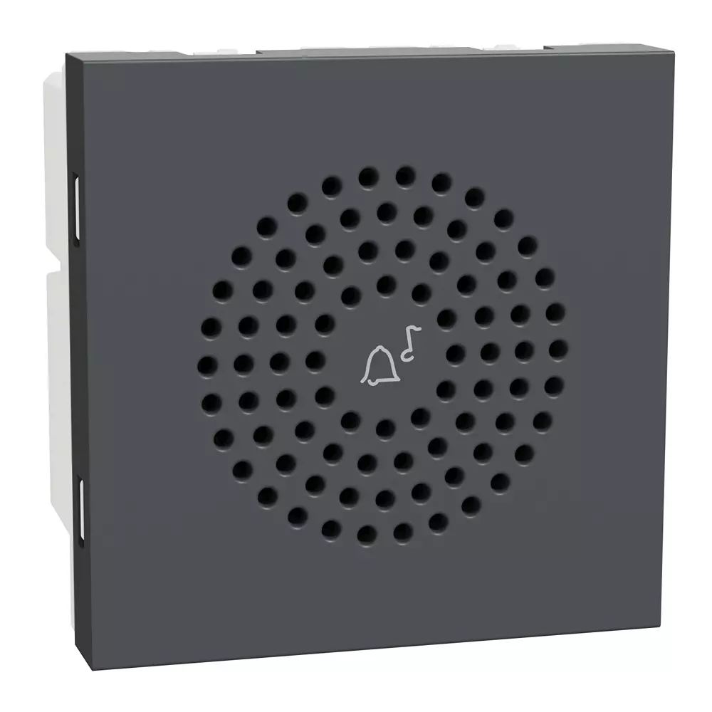 Schneider Electric Miluz Lara Series Door Chime 2 Module 220-240 V AC Operational Voltage and Anthracite Black Color, MLDRCHM2M_AN