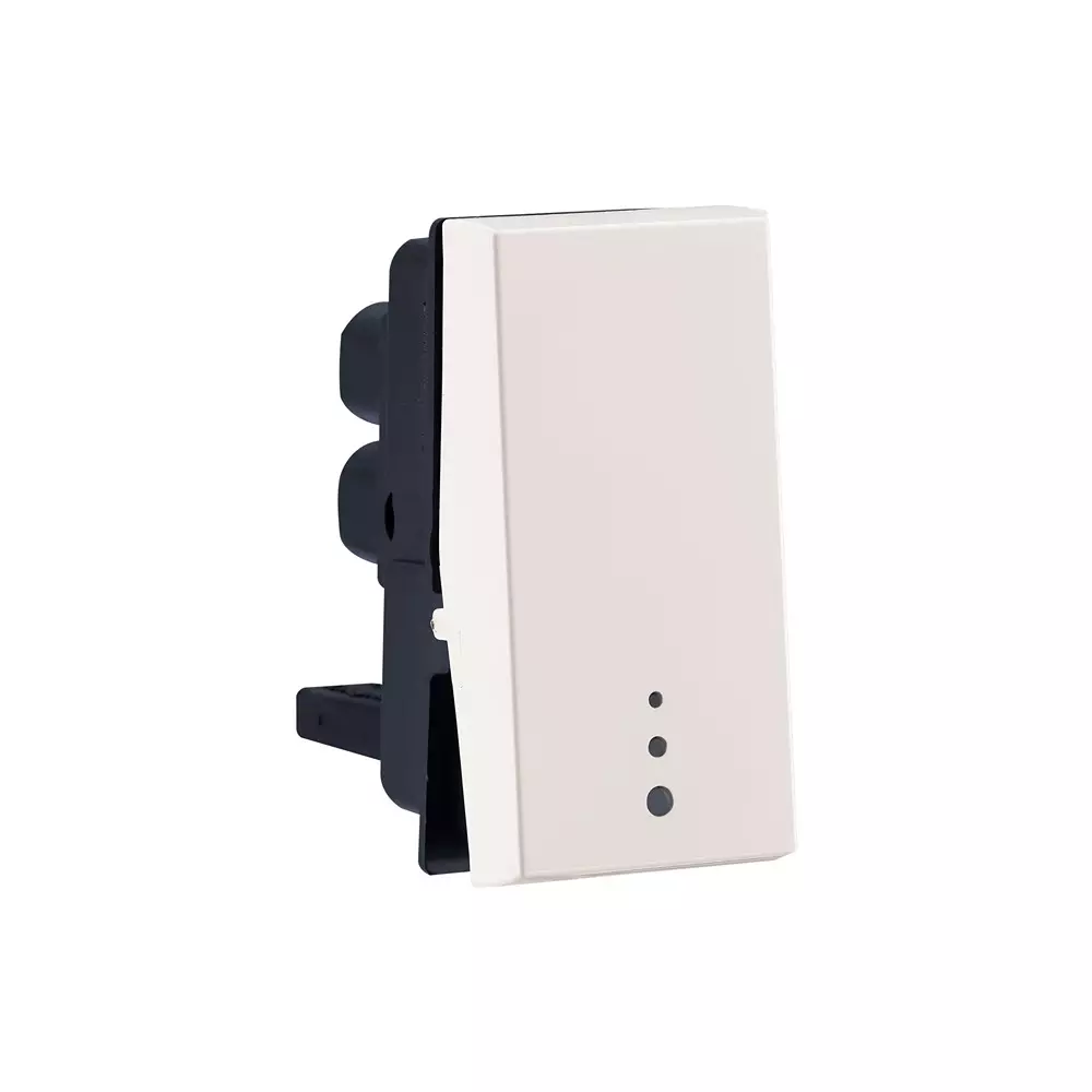 Legrand Push Button with Indicator Myrius Classic White 6 Amp 1 Module 1 Way 1 Pole, 6792 19