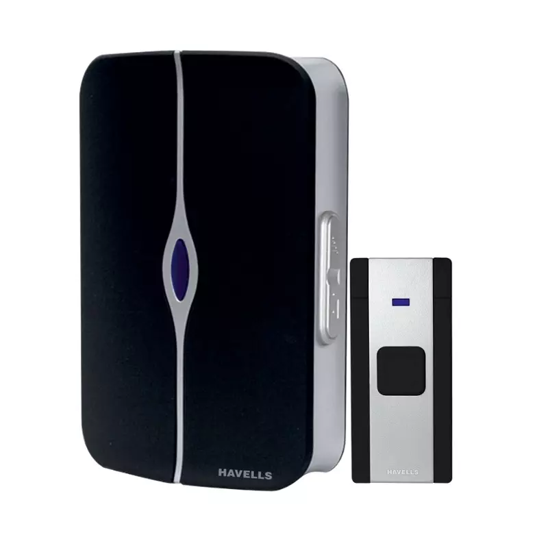 Havells Tango Black Wireless Digital Doorbell, AHNWETB000
