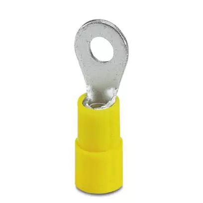 Phoenix Contact  26.7x9.5 mmvTin-Plated Copper Yellow Ring Cable Lug C-RCI 6/M4 3240027