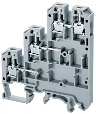 Connectwell CTL2.5UH 24 Amp Grey Three Level Terminal Block (Pack of 50 Pcs)