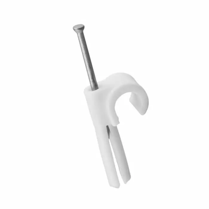Nelco White Polyethylene Cable Clip 10 mm Max. Bundle, PCN 8/10 VIT (Pack of 100)