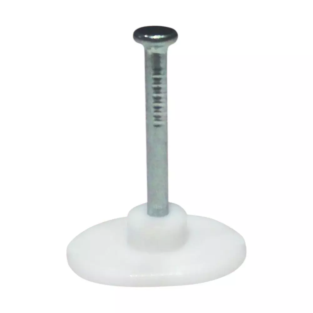 ATC Heavy Duty Cable Clips Batten Oval PVC Wall Mounted 20 mm with Metal Nails (Pack of 50 Pcs)