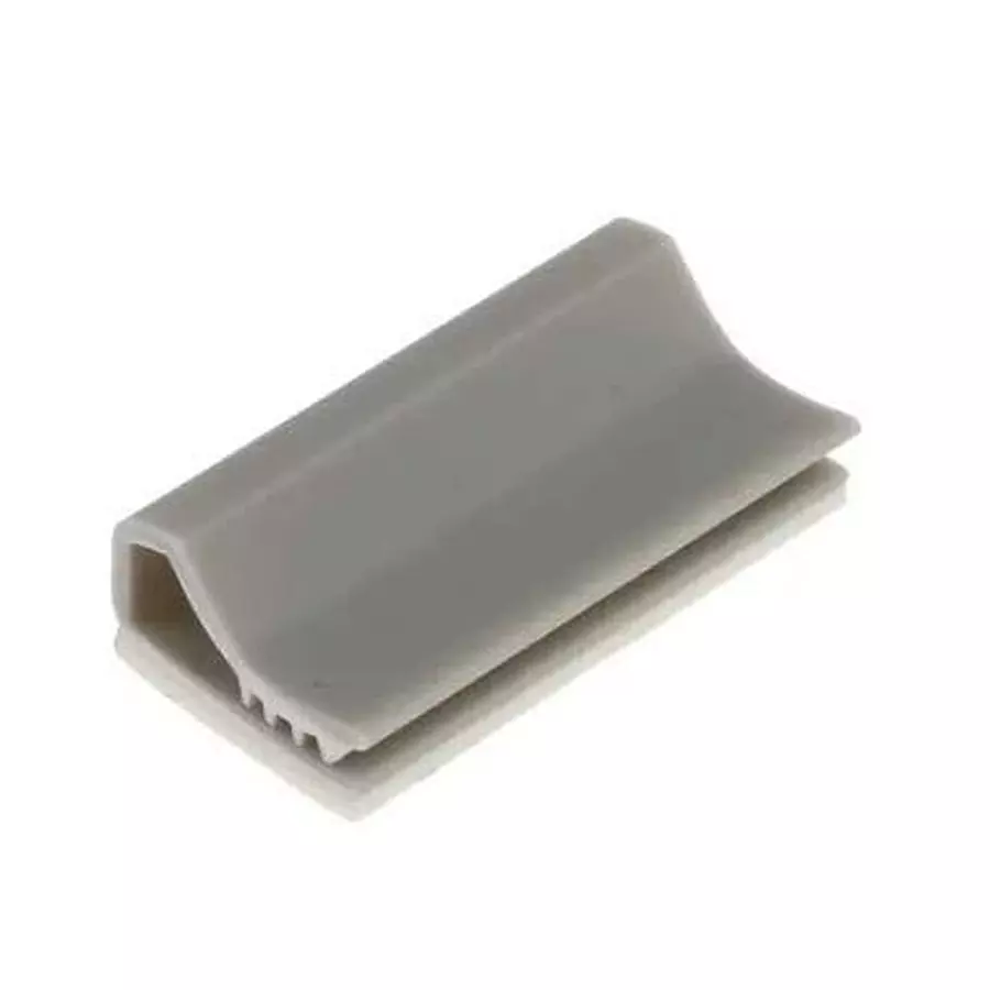 RS PRO Cable Clamp 13 mm Grey PVC 25 mm 6 mm, 2691884 (Pack of 250 Pcs)