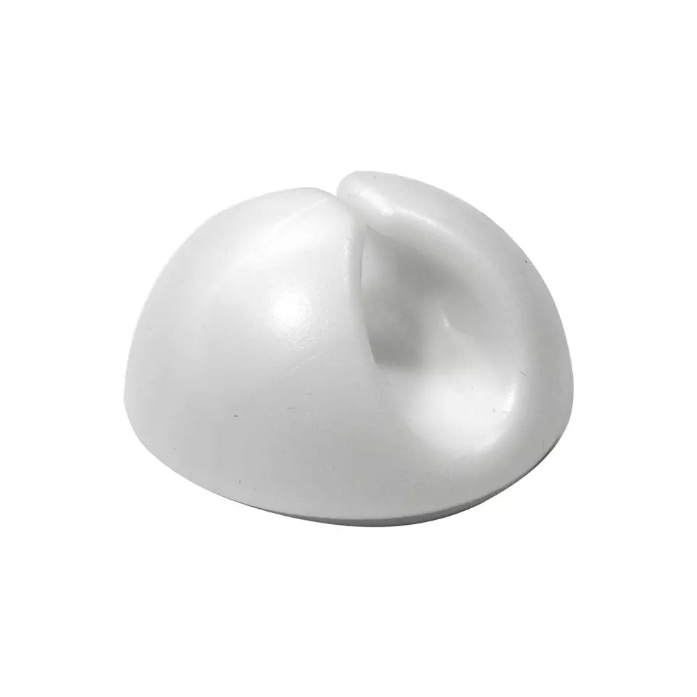 RS PRO Cable Retainer 30x30x15 mm 5 mm Max Bundle Dia PVC White, 2662273 (Pack of 10)