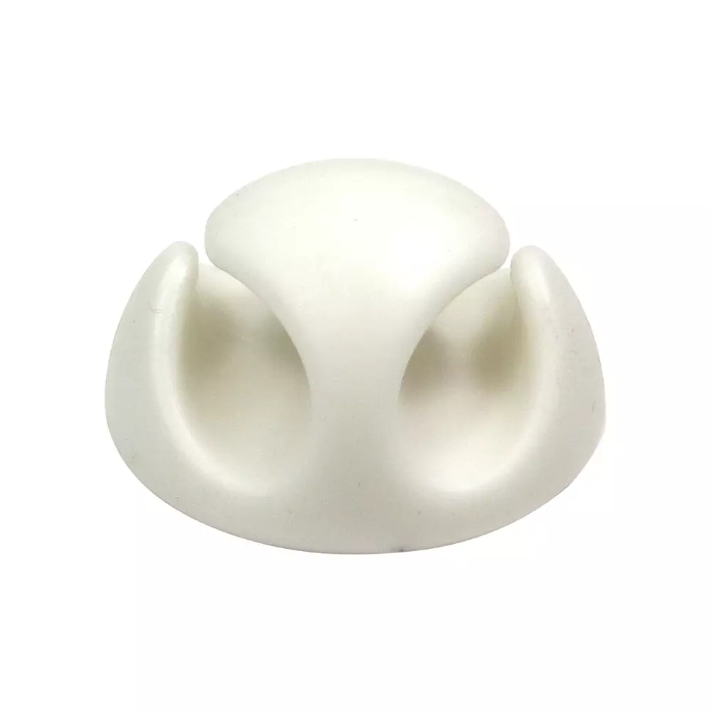 RS PRO Cable Retainer 30x30x15 mm 5 mm Max Bundle Dia PVC White, 2662296 (Pack of 20)