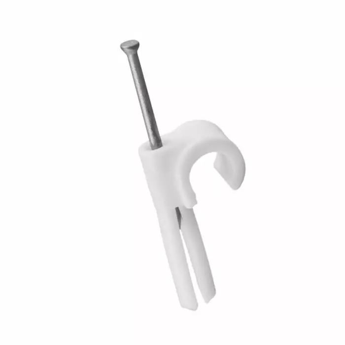 Nelco White Polyethylene Cable Clip 15 mm Max. Bundle, PCN 11/15 VIT (Pack of 100)