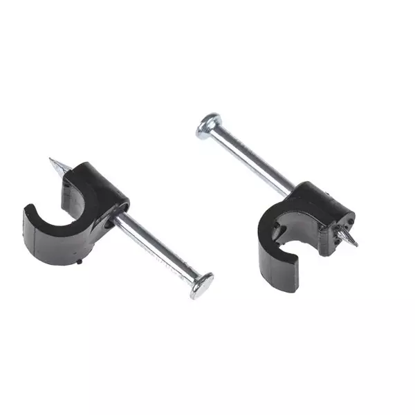 RS PRO Cable Clip Black PE 4.69 mm 7.18 mm, 2691879 (Pack of 250 Pcs)