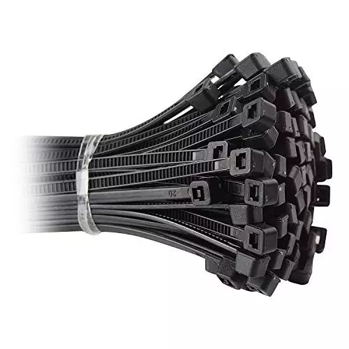 SCHOFIC Heavy Duty Cable Zip Ties Nylon (Polyamide) White 4.8x150 mm, (Pack of ‎1000)