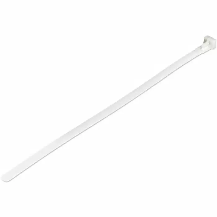 StarTech.com Cable Ties Nylon Reuseable White 250x8 mm, CBMZTRB10 (Pack of 100 Pcs)