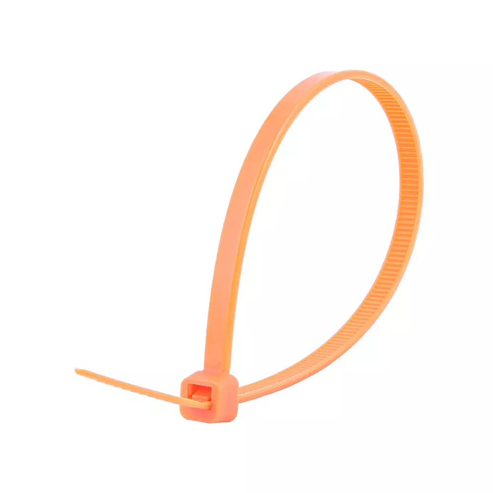 Elettro Self Locking Cable Tie Miniature Series PA 66 Nylon Orange Color 150 mm Length and 2.5 mm Width, ET 150 x 2.5 (Pack of 100)