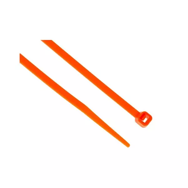 RS PRO Cable Tie Flame Retardant 176.4 N Non-Releasable Orange, 2691746 (Pack of 250 Pcs)