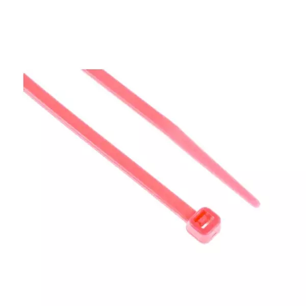 RS PRO Cable Tie Flame Retardant 176.4 N Non-Releasable Pink, 2691747 (Pack of 250 Pcs)