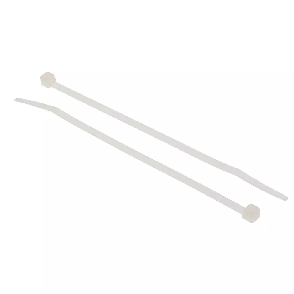 RS PRO Cable Tie Flame Retardant 176.4 N Non-Releasable Natural, 2699008 (Pack of 2000 Pcs)