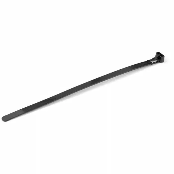 StarTech.com Cable Ties Nylon Reuseable Black 200x8 mm, CBMZTRB8BK (Pack of 100 Pcs)