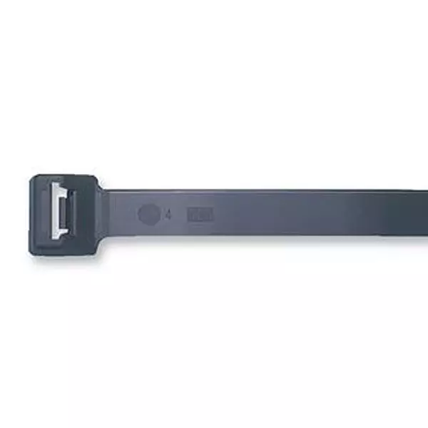 HELLERMANNTYTON Cable Tie, Black, 389 mm, Pk100, 111-05460 (Pack of 100)