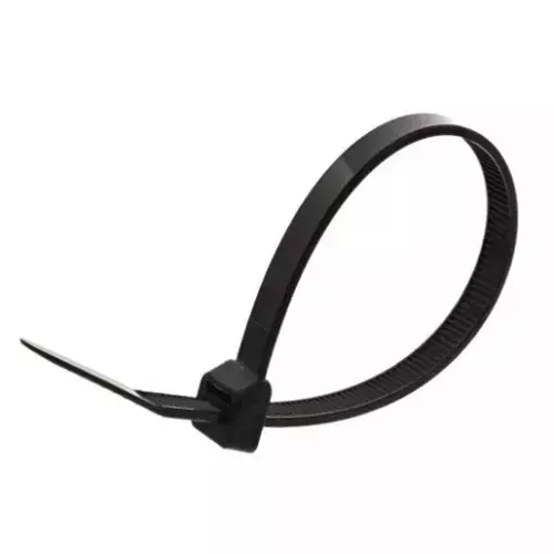 NBR Self Locking Cable Tie Black Nylon Material 2.5x100 mm Size, CTN005 (Pack of 100)