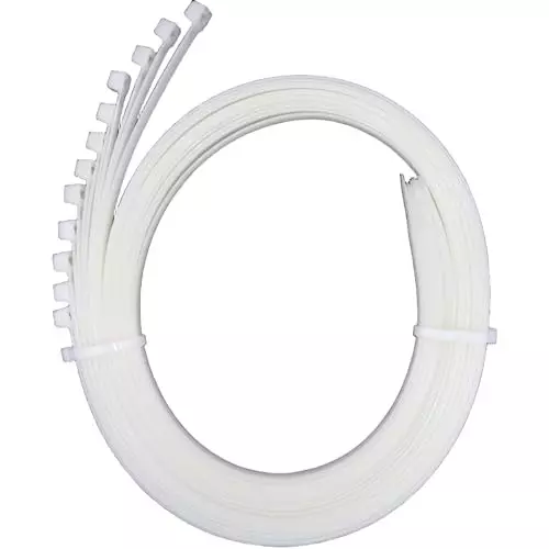 SCHOFIC Heavy Duty Cable Zip Ties Nylon (Polyamide) Natural White 7.2x200 mm, (Pack of ‎1000)