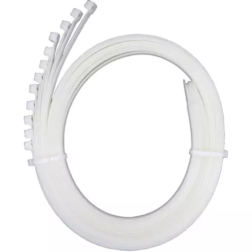 SCHOFIC Heavy Duty Cable Zip Ties Nylon (Polyamide) White 7.6x370 mm, (Pack of ‎25)