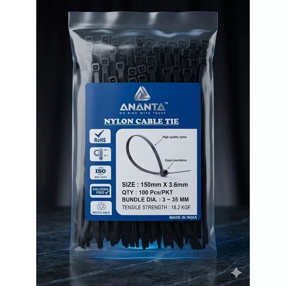 ananta-nylon-cable-tie-150-mm-x-36-mm-size-black-pack-of-100-pcs