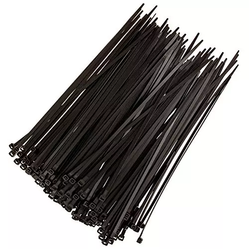 SCHOFIC Heavy Duty Cable Zip Ties Nylon (Polyamide) Black 4.8x150 mm, (Pack of ‎100)