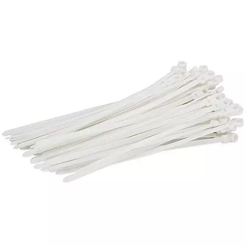 SCHOFIC Heavy Duty Cable Zip Ties Nylon (Polyamide) White 4.8x150 mm, (Pack of ‎200)