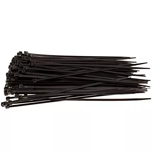 SCHOFIC Heavy Duty Cable Zip Ties Nylon (Polyamide) Black 4.8x368 mm, (Pack of ‎1000)