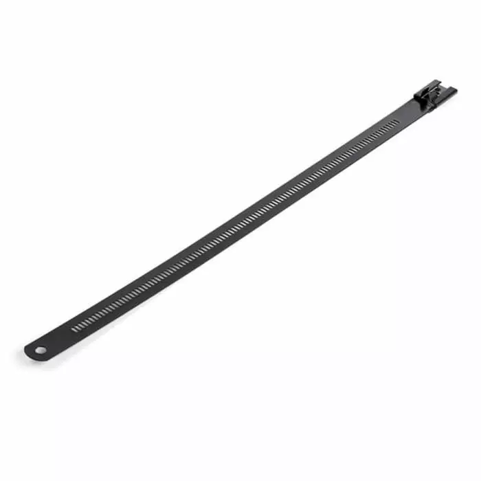 StarTech.com Cable Ties Stainless Steel Black 225x7 mm, CBMMCT (Pack of 50 Pcs)