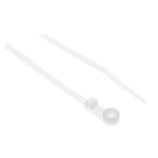 RS PRO Cable Tie Flame Retardant 215.6 N Screw Mount Natural, 2691890 (Pack of 500 Pcs)