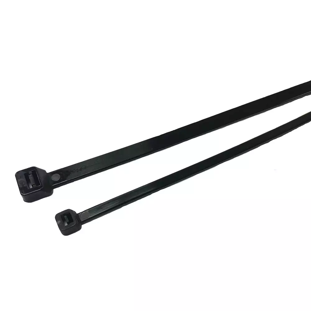 RS PRO Cable Tie Flame Retardant 180 N Black, 2812543 (Pack of 100 Pcs)