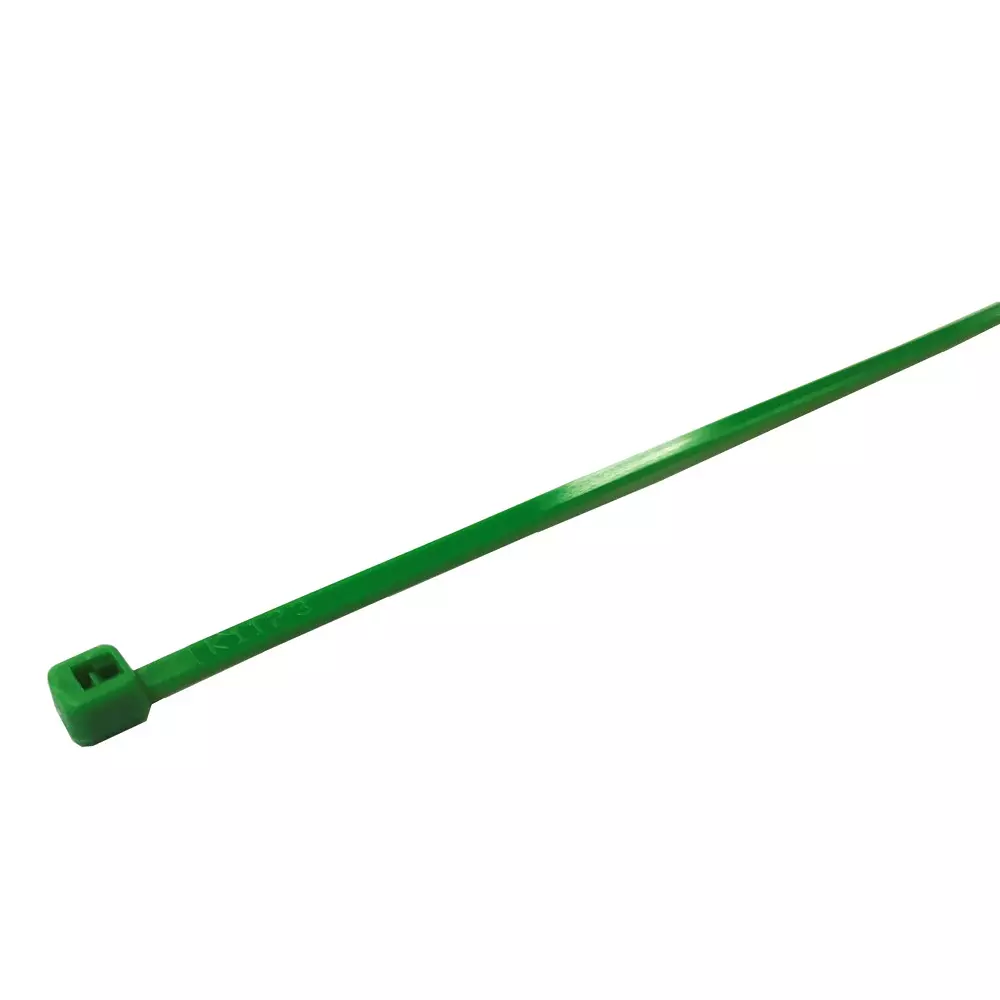 RS PRO Cable Tie Flame Retardant 78.4 N Non-Releasable Green, 2691779 (Pack of 500 Pcs)