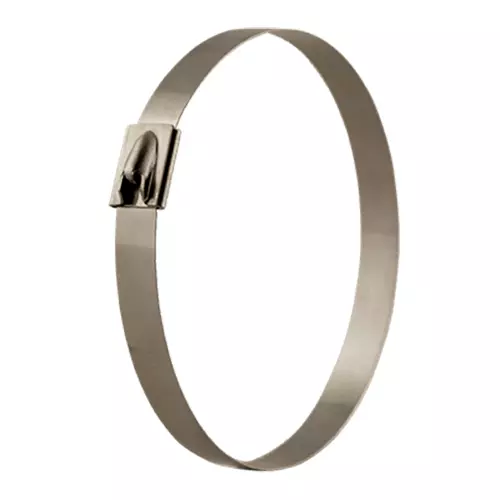 BAND-IT Stainless Steel Cable Tie Coated 316 Grade Stainless Steel 12.7 mm (1/2 inch) Width (Pack of 100)