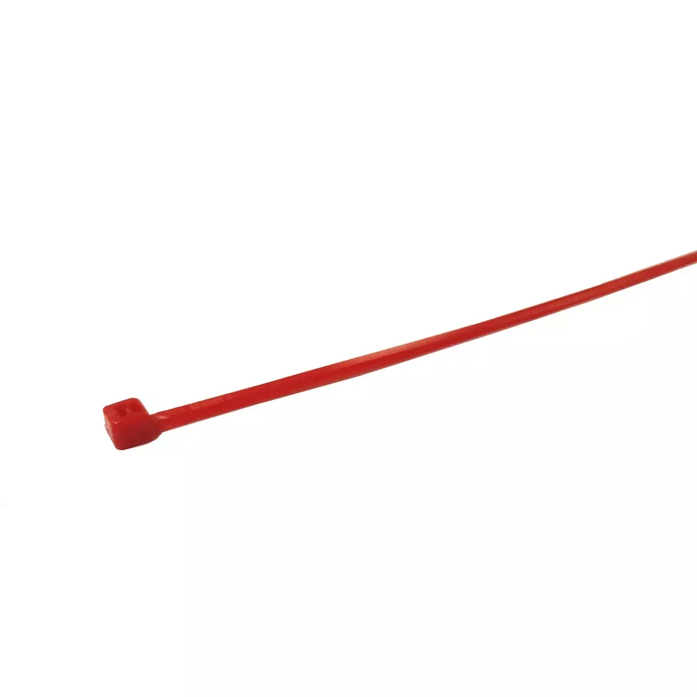 RS PRO Cable Tie Flame Retardant 78.4 N Non-Releasable Red, 2691780 (Pack of 500 Pcs)